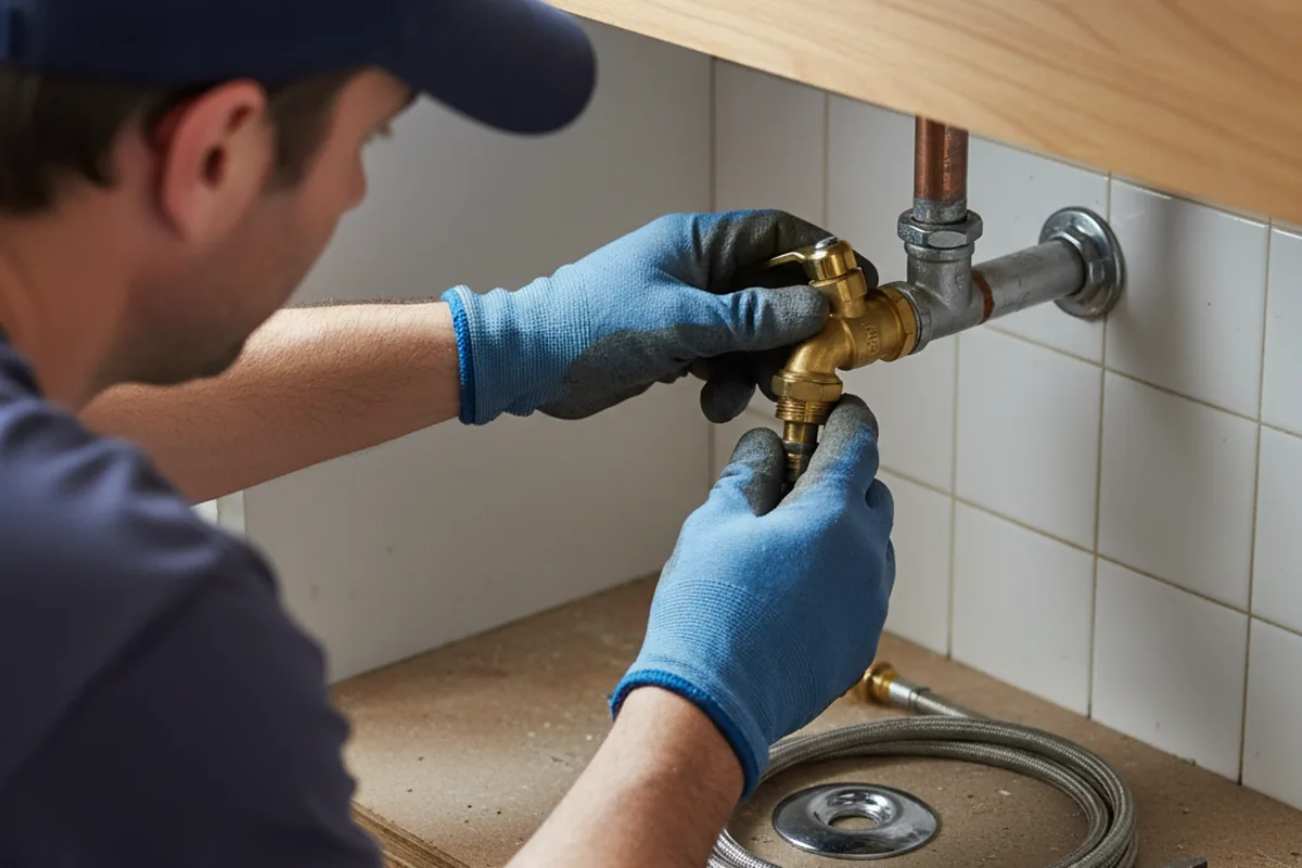 Shutoff valve and fitting work during Repiping in Selmer